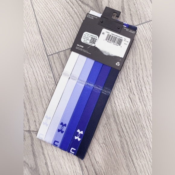 NWT Under Armour Women's UA Graphic Mini Headbands - 6-Pack - Picture 5 of 6